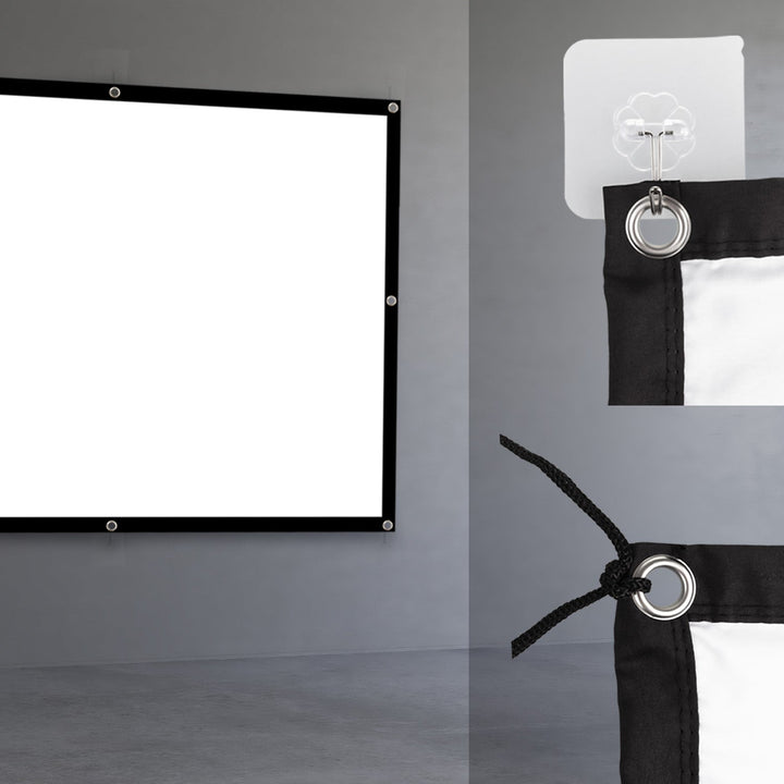Maclean platno za projekciju, 86", 175x131 cm, 25 mm okvir 4:3, kukice za zatezanje, MC-166