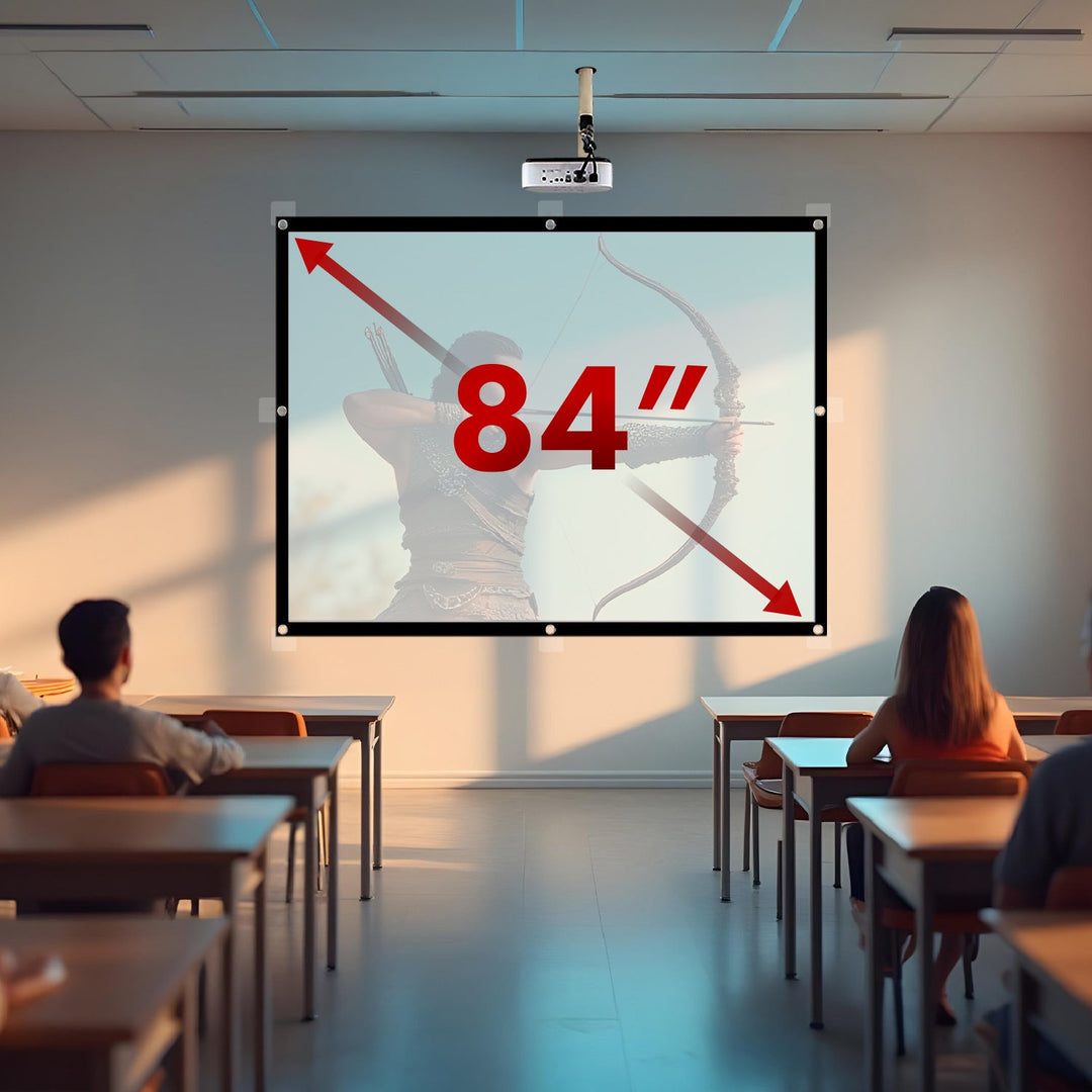 Maclean platno za projekciju, 86", 175x131 cm, 25 mm okvir 4:3, kukice za zatezanje, MC-166