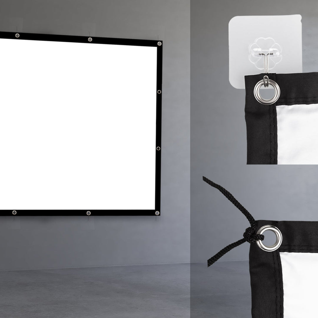 Maclean platno za projekciju, 150", 300x220 cm, 25 mm okvir 4:3, kukice za zatezanje, MC-168