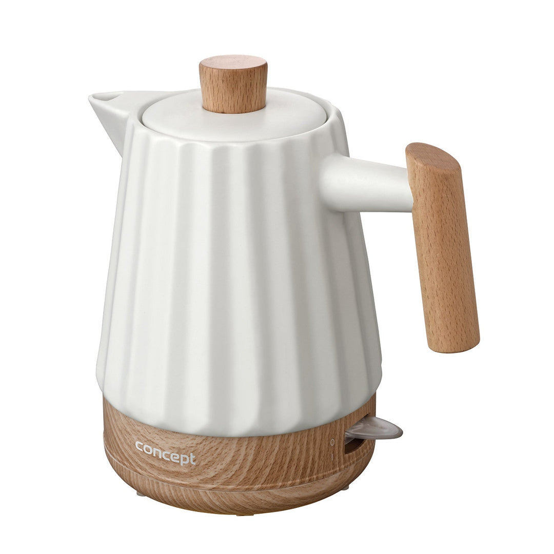 Konceptni keramički električni čajnik, 1500 W, 1,5 l, bijeli, RK0090