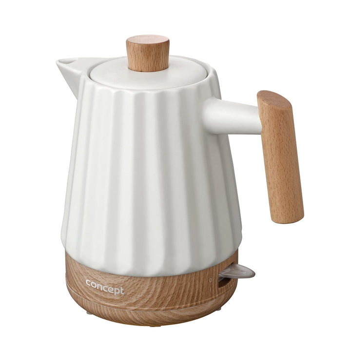 Konceptni keramički električni čajnik, 1500 W, 1,5 l, bijeli, RK0090