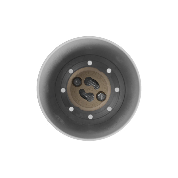 Corp de iluminat de suprafață/tub Maclean, spot, rotund, aluminiu, GU10, 55x130mm, alb, MCE360 W+LED bec GU10 7W Maclean Energy MCE437 NW alb neutru 4000K, 220-240V~, 50/60Hz, 490 lumeni