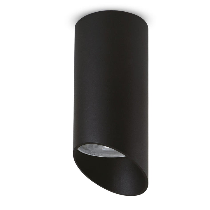 Spot de suprafață Maclean, rotund, aluminiu, GU10, 55x130mm, negru, MCE360 B+LED bec GU10 7W Maclean Energy MCE437 NW alb neutru 4000K, 220-240V~, 50/60Hz, 490lm