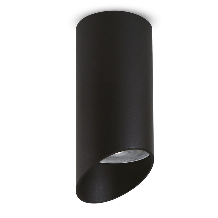 Spot de suprafață Maclean, rotund, aluminiu, GU10, 55x130mm, negru, MCE360 B+LED bec GU10 7W Maclean Energy MCE437 NW alb neutru 4000K, 220-240V~, 50/60Hz, 490lm