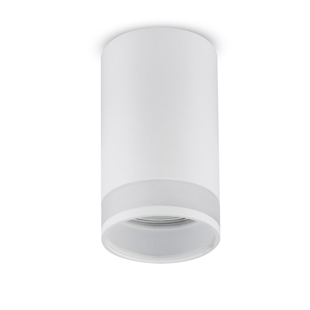 Uređaj za površinsku montažu / Maclean cijev, reflektor, okrugli, aluminijski, GU10, 55x130 mm, bijeli, MCE361 W+GU10 7W LED žarulja Maclean Energy MCE437 WW topla bijela 3000K, 220-240V~, 50/60Hz, 490 lumena