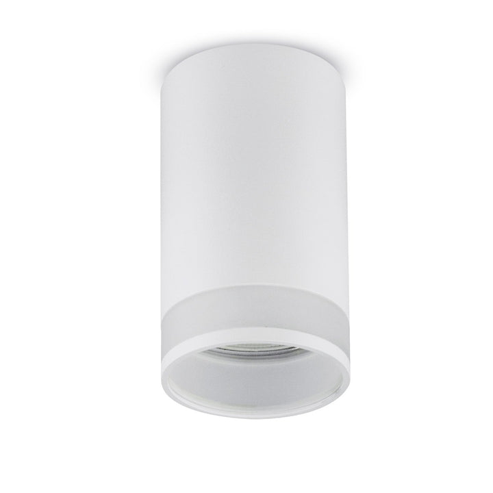 Spot tubular Maclean de suprafață/tub, rotund, aluminiu, GU10, 55x130mm, alb, MCE361 W + LED bec GU10 7W Maclean Energy MCE437 NW alb neutru 4000K, 220-240V~, 50/60Hz, 490 lm