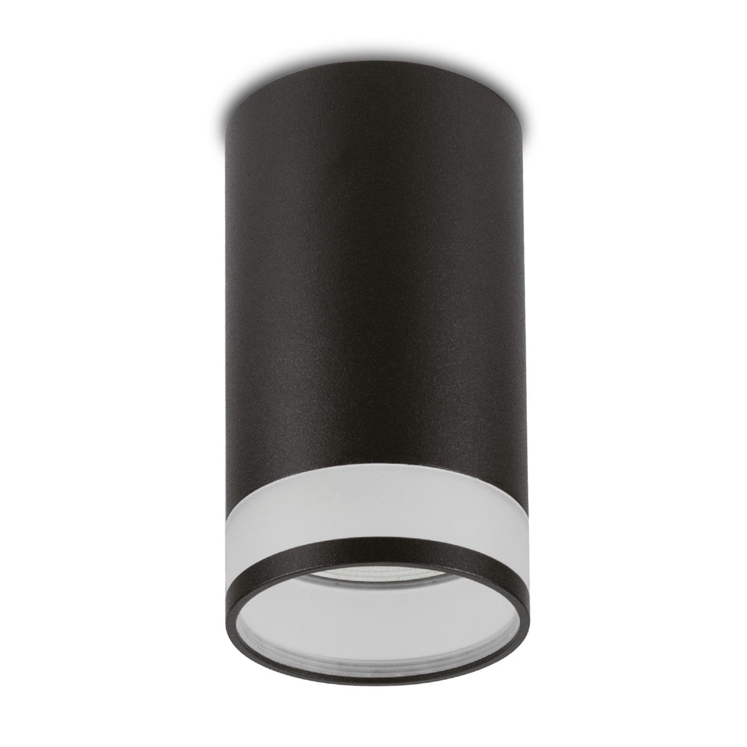 Ugradbena rasvjetna armatura / Maclean cijev, reflektor, okrugla, aluminijska, GU10, 55x130 mm, crna, MCE361 B + GU10 7 W LED žarulja Maclean Energy MCE437 WW topla bijela 3000 K, 220-240V~, 50/60Hz, 490 lm