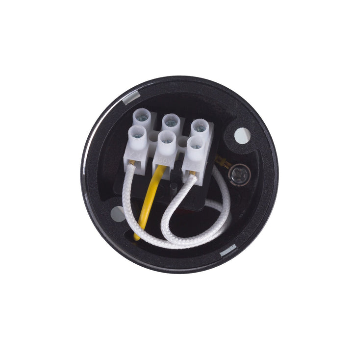 Spot tubular Maclean, de suprafață/tub, rotund, aluminiu, GU10, 55x130mm, negru, MCE361 B + bec LED GU10 7W Maclean Energy MCE437 NW alb neutru 4000K, 220-240V~, 50/60Hz, 490lm