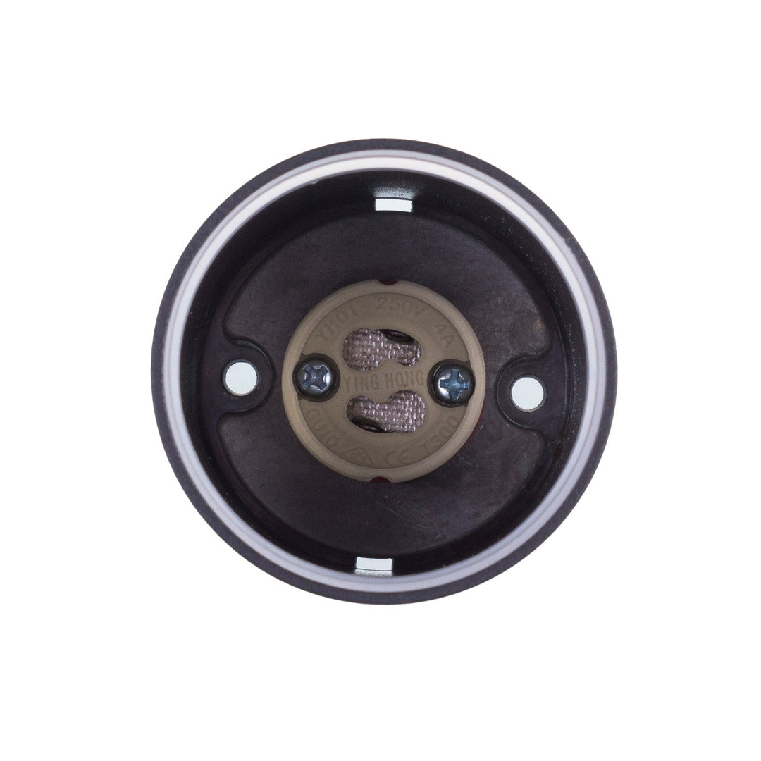 Spot tubular Maclean, de suprafață/tub, rotund, aluminiu, GU10, 55x130mm, negru, MCE361 B + bec LED GU10 7W Maclean Energy MCE437 NW alb neutru 4000K, 220-240V~, 50/60Hz, 490lm