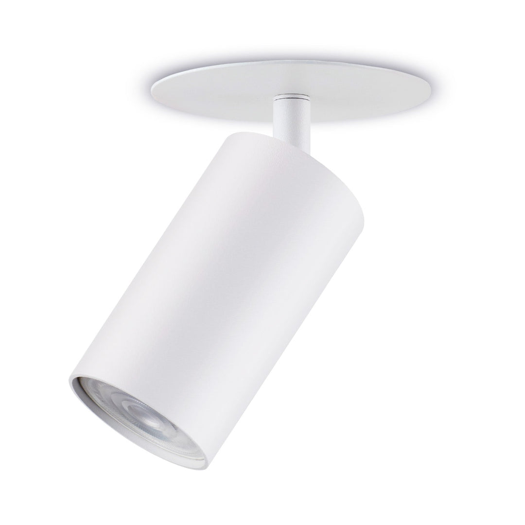 Set 3 spoturi Maclean, rotund, aluminiu, GU10, 55x130 mm, alb, MCE364 W + 3 becuri LED GU10 7W Maclean Energy MCE437 WW alb cald 3000K, 220-240V~, 50/60Hz