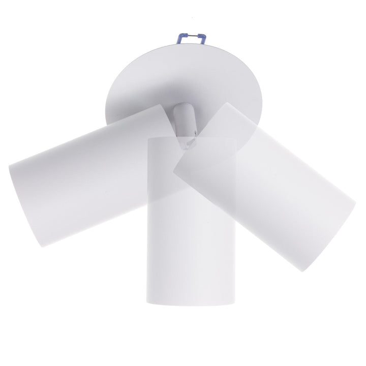 Set 3 spoturi Maclean, rotund, aluminiu, GU10, 55x130 mm, alb, MCE364 W + 3 becuri LED GU10 7W Maclean Energy MCE437 WW alb cald 3000K, 220-240V~, 50/60Hz