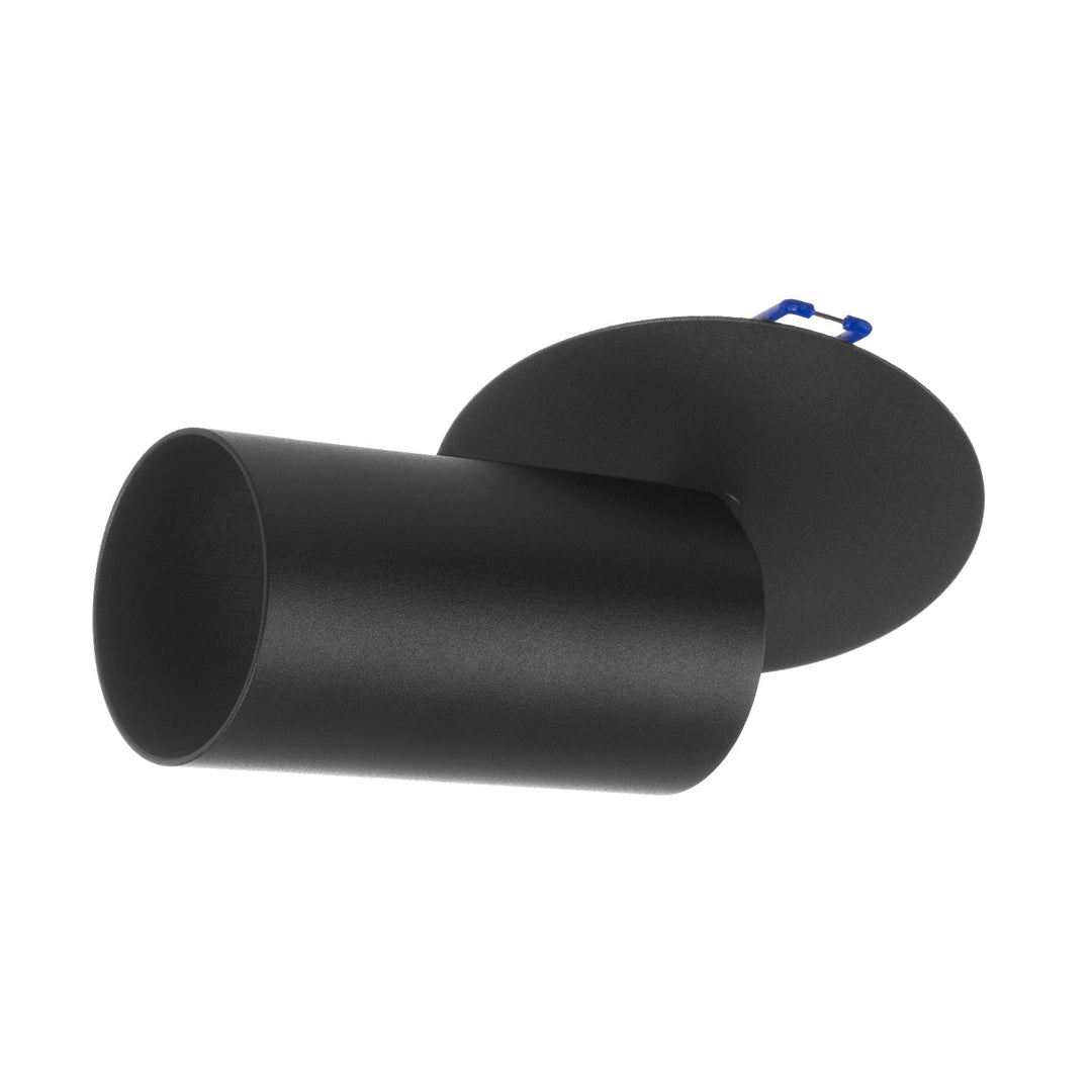 Maclean corp de iluminat încastrat / tubular, spot, rotund, aluminiu, GU10, 55x130mm, negru, MCE364 B+LED bec GU10 7W Maclean Energy MCE437 NW alb neutru 4000K, 220-240V~, 50/60Hz, 490lm