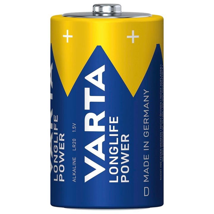 VARTA Longlife Power, 2 alkalne baterije, veličina D / R20, 1,5 V