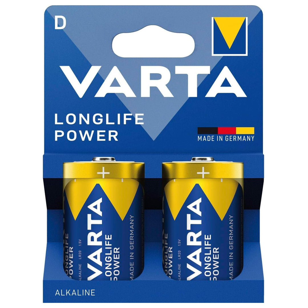 VARTA Longlife Power, 2 alkalne baterije, veličina D / R20, 1,5 V