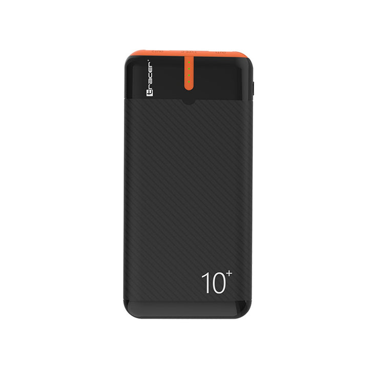 Tracer power bank, 10.000 mAh, crna i narančasta, USB-C, 2 A, EnerGo