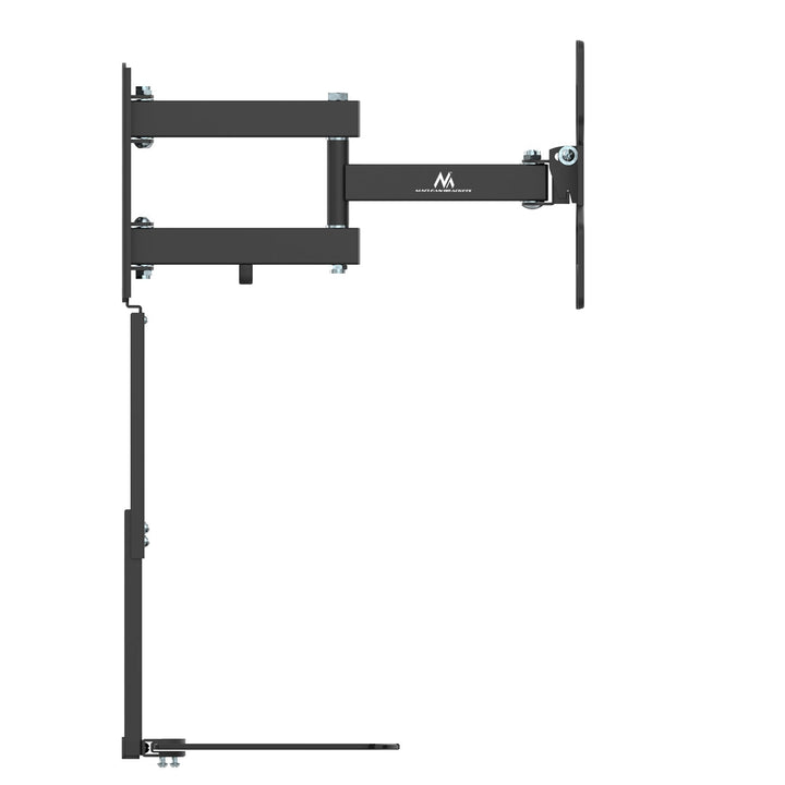 Montaža za TV s DVD policom Maclean, VESA 200×200, 23″–43″, 25 kg, MC-771A + HDMI 2.0 4K 3D UHD kabel, 1,8 m, bakar, 48-bitni