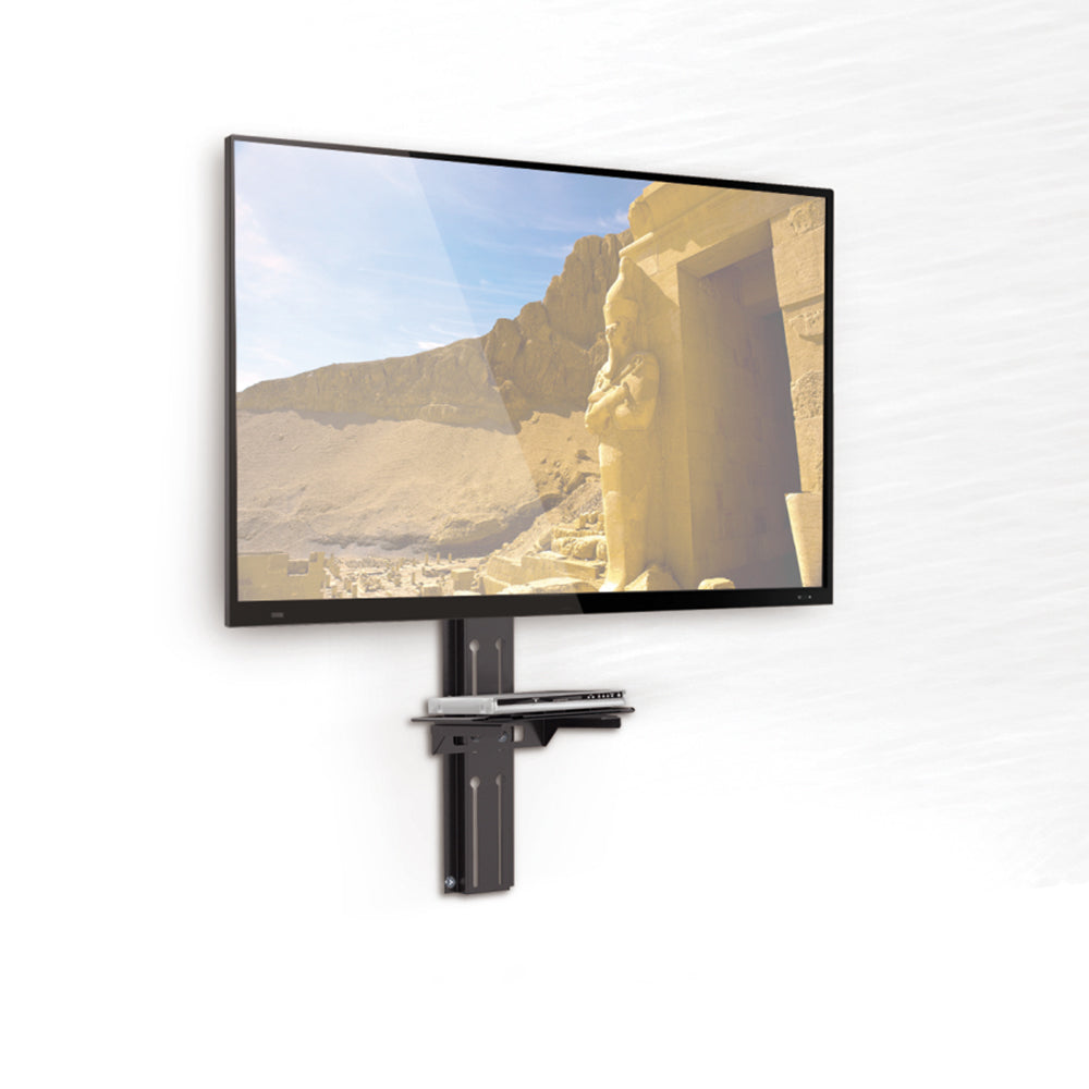 Montaža za TV s DVD policom Maclean, VESA 200×200, 23″–43″, 25 kg, MC-771A + HDMI 2.0 4K 3D UHD kabel, 1,8 m, bakar, 48-bitni