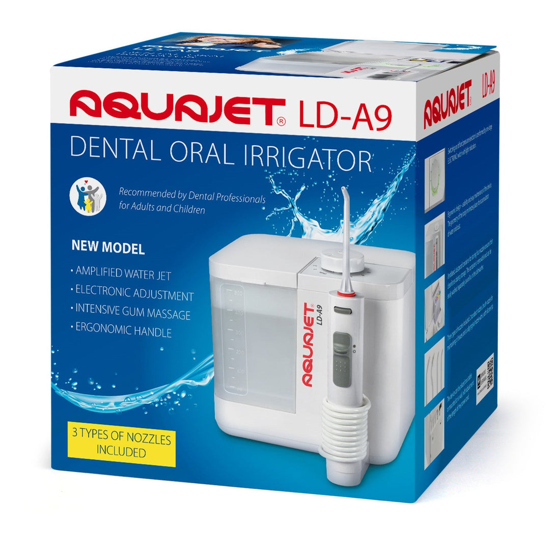 Aquajet irigator, elektronička kontrola, spremnik od 500 ml, 4 nastavka, LD-A9