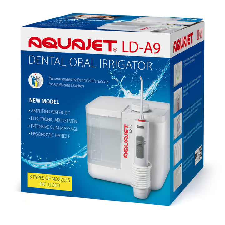 Aquajet irigator, elektronička kontrola, spremnik od 500 ml, 4 nastavka, LD-A9