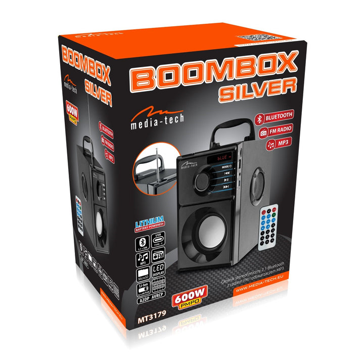 Media-Tech bežični zvučnik, Bluetooth 5.1, FM radio, AUX, RMS 15 W, MT3179