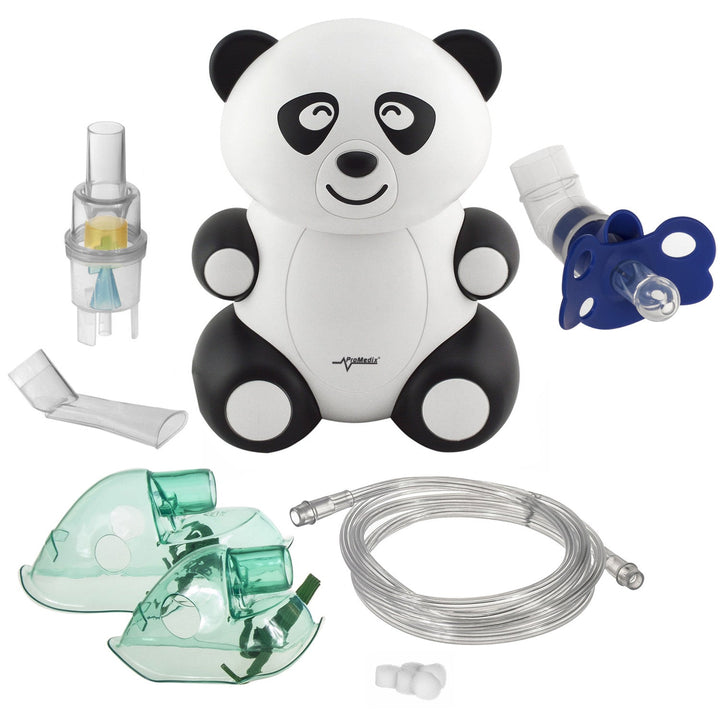 Promedix PR-812 panda inhalator za djecu, nebulizatorski set, maske, filtri + Promedix PR-815 usnik