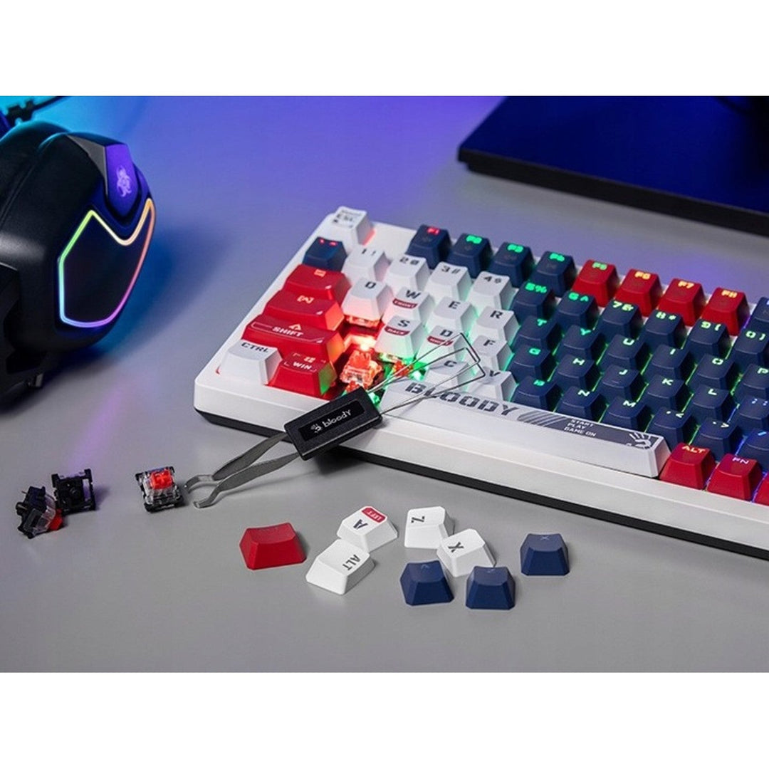 A4TECH BLOODY S98 USB sportska mehanička tipkovnica u mornarsko plavoj boji (BLMS Red Plus prekidači)