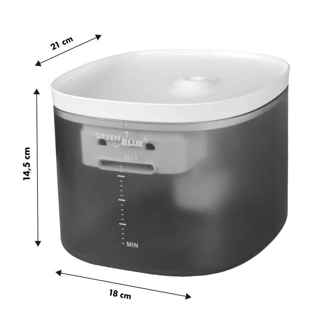 GreenBlue automatski dispenzer vode/posuda za vodu za kućne ljubimce, 3 L, USB 5 V 1 A, GB392 + GreenBlue automatski dispenzer hrane/hranjivač za kućne ljubimce, 6 L, USB 5 V 1 A, GB393