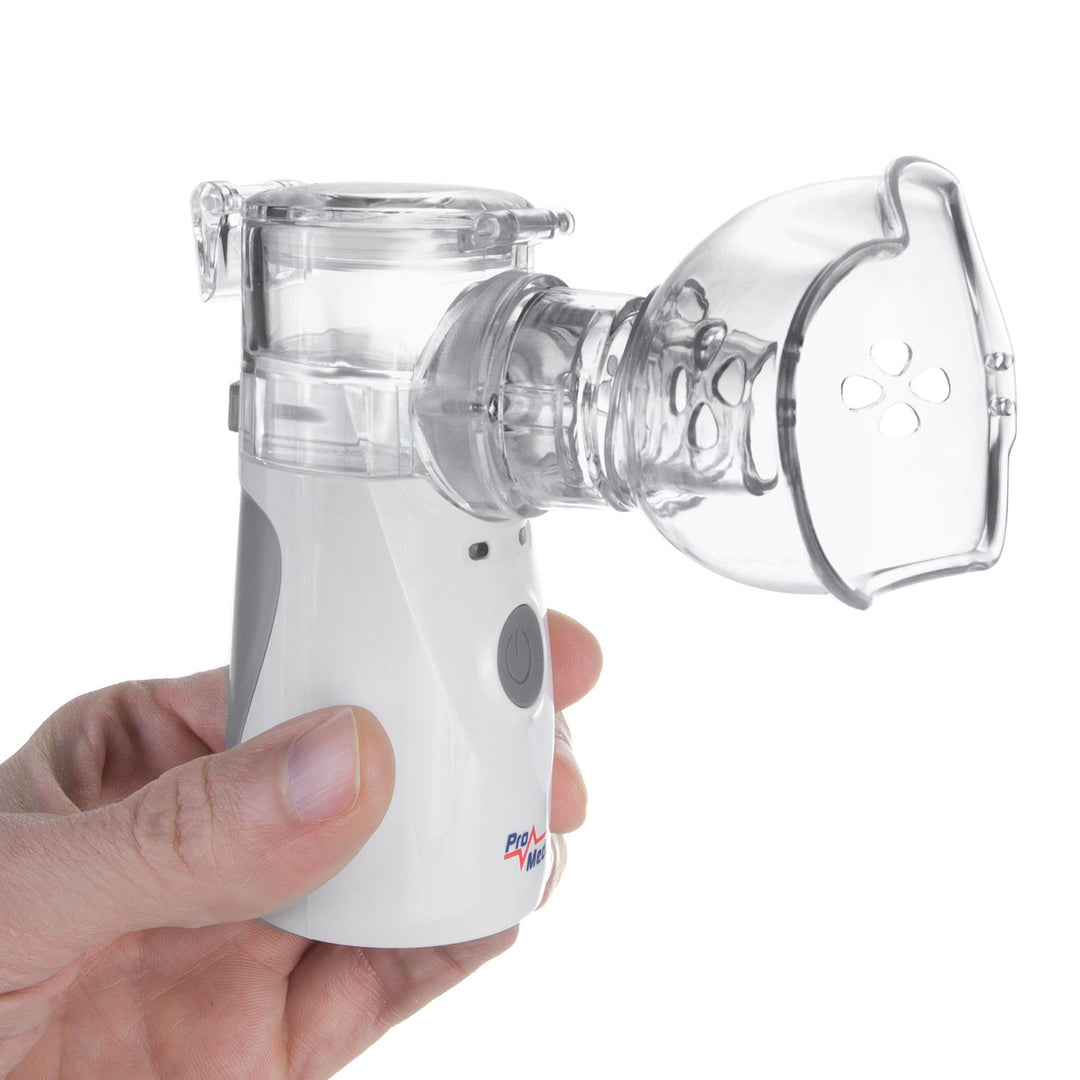 Promedix prijenosni/ručni bežični nebulizator-inhalator, set, maske, PR-835 + 2x medicinske maske CE EN 14683:2019 - set - plava boja, 10 komada Promedix PR-280 BFE>98%