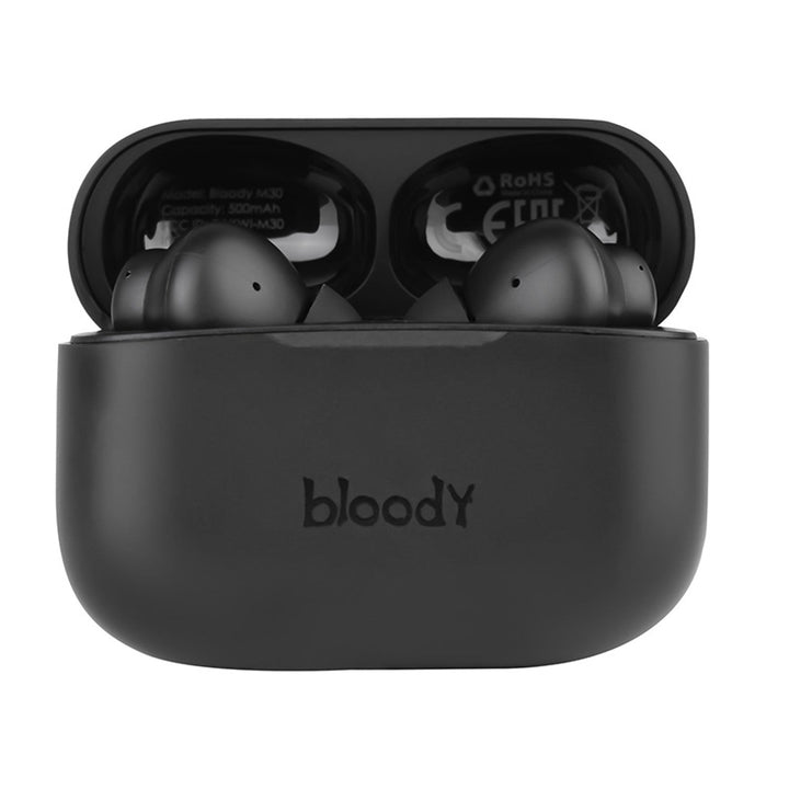 A4TECH bežične slušalice, Bluetooth 5.0, BLOODY TWS M30 crne