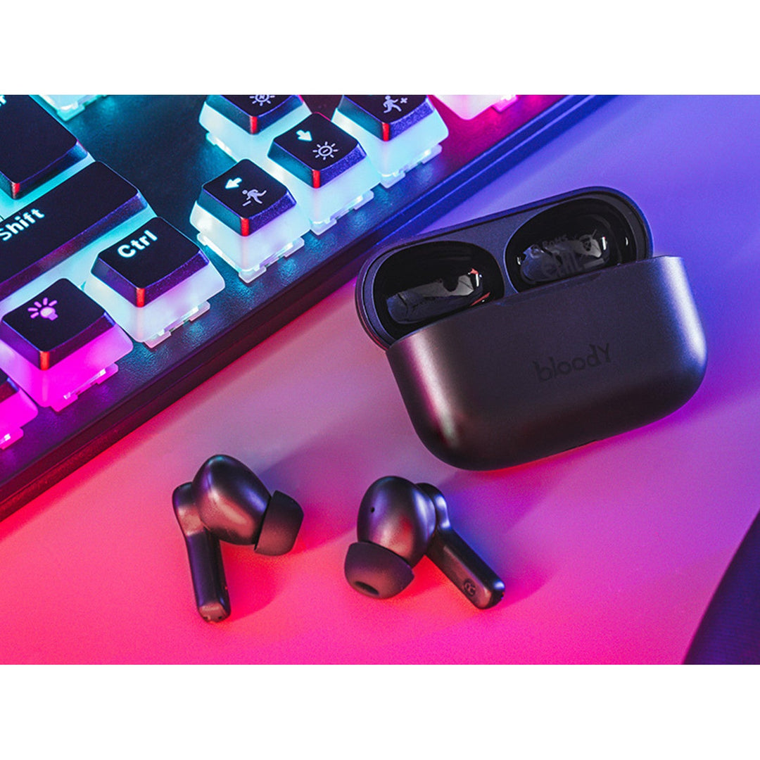 A4TECH bežične slušalice, Bluetooth 5.0, BLOODY TWS M30 crne