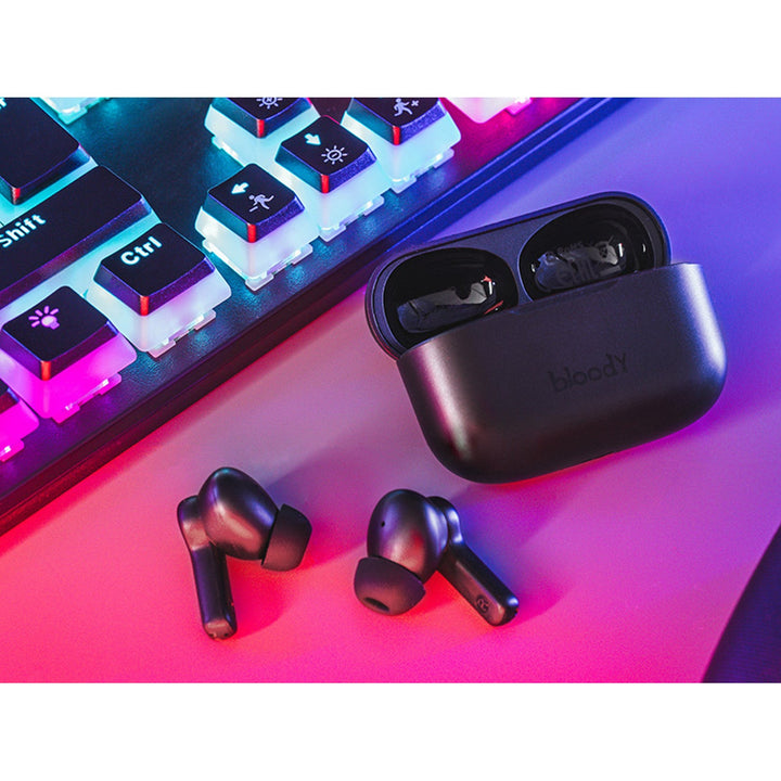 A4TECH bežične slušalice, Bluetooth 5.0, BLOODY TWS M30 crne