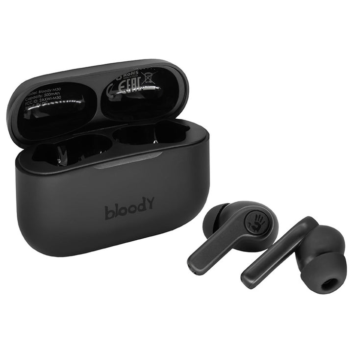 A4TECH bežične slušalice, Bluetooth 5.0, BLOODY TWS M30 crne