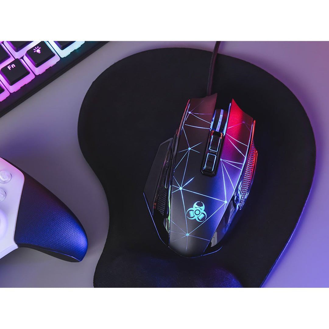Tracer gaming miš, RGB pozadinsko osvjetljenje, 7200 DPI, Svemir