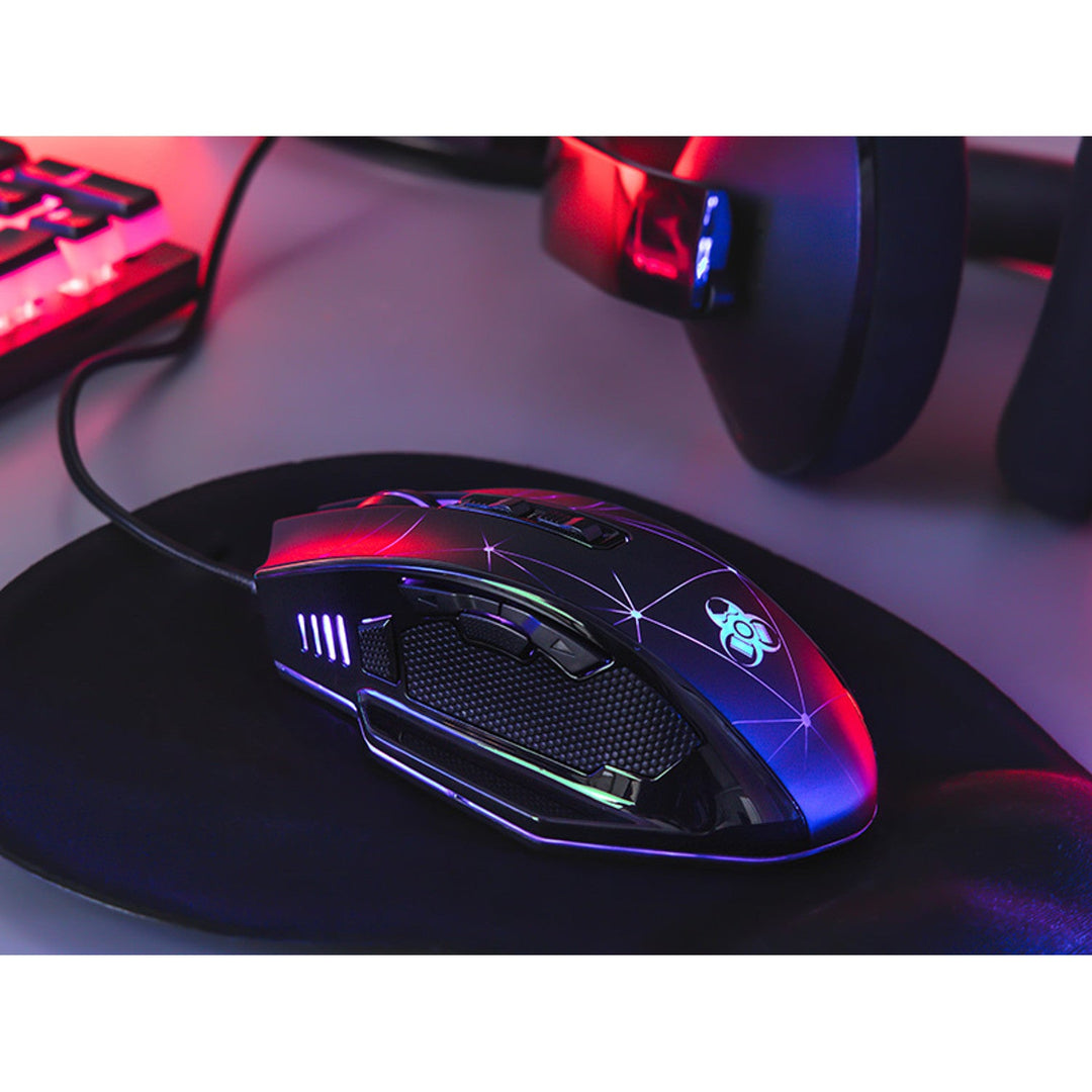 Tracer gaming miš, RGB pozadinsko osvjetljenje, 7200 DPI, Svemir