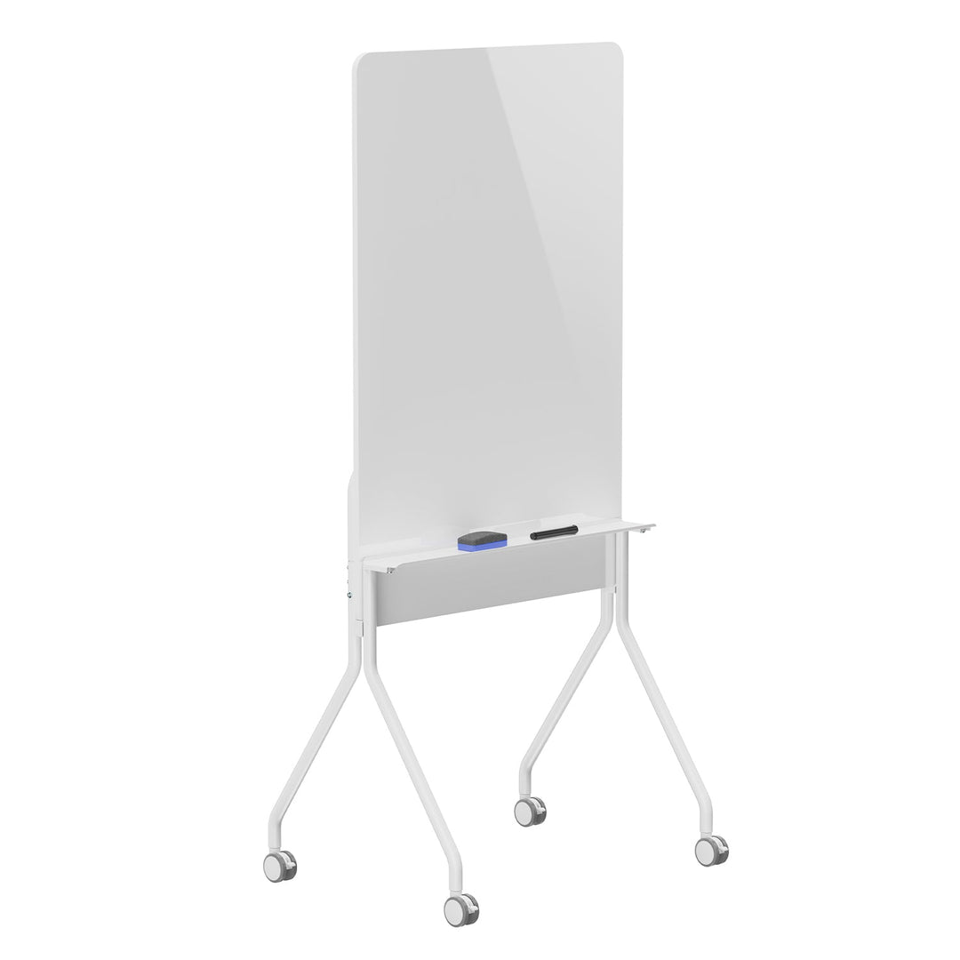 Ergo Office mobilna suha-brisaća ploča, okomiti položaj, bijela, jednostrana, s policom, dimenzije ploče 1190x790 mm, ER-305