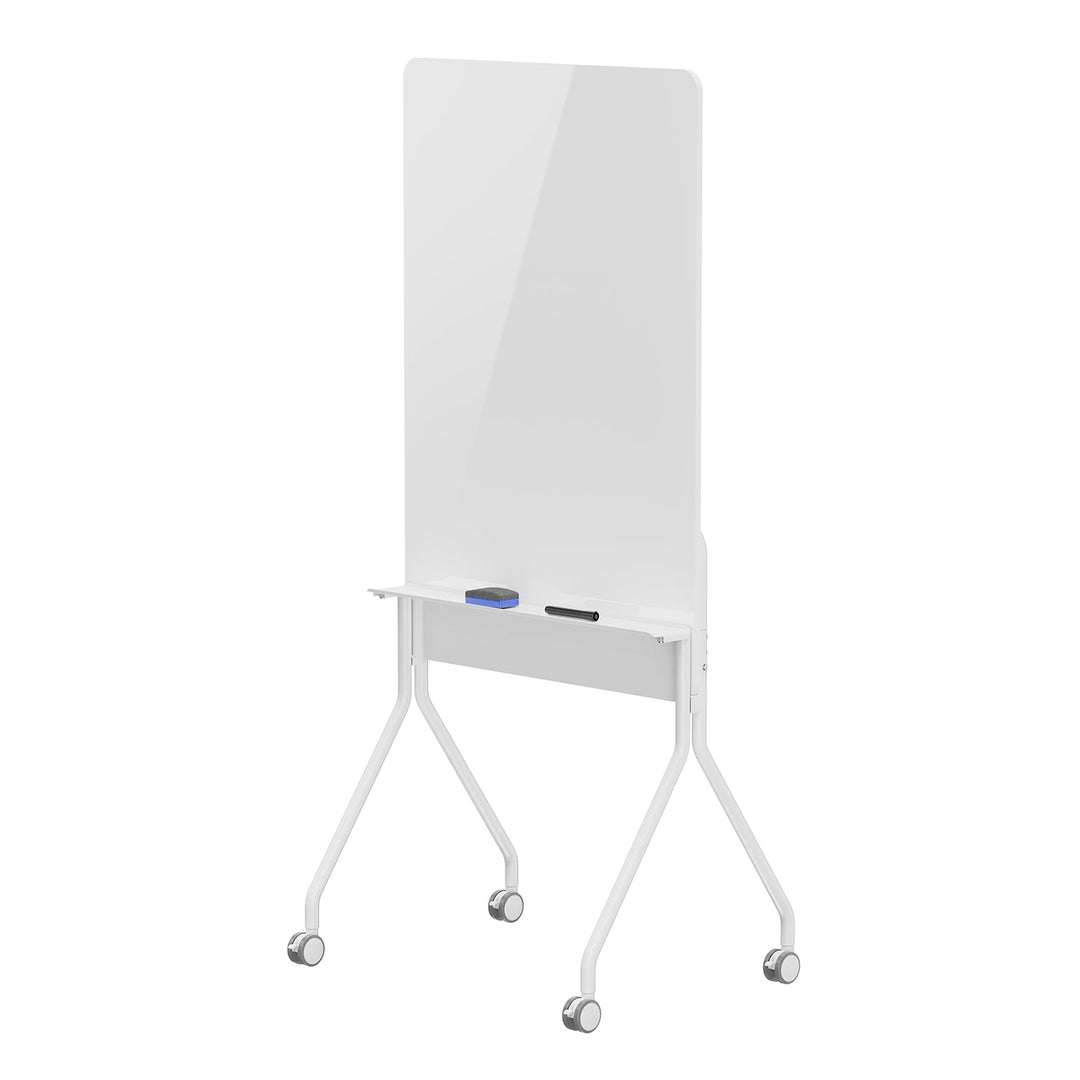 Ergo Office mobilna suha-brisaća ploča, okomiti položaj, bijela, jednostrana, s policom, dimenzije ploče 1190x790 mm, ER-305