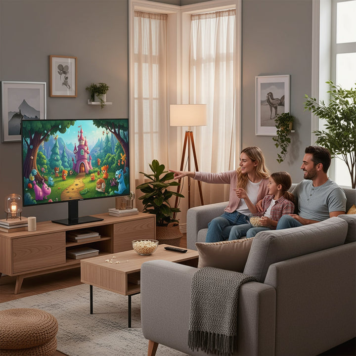Maclean univerzalni TV stalak, za TV ormarić, stalak, max. 40 kg, max. VESA 400x400, podešavanje visine i kuta, za TV od 32 do 65", MC-1240