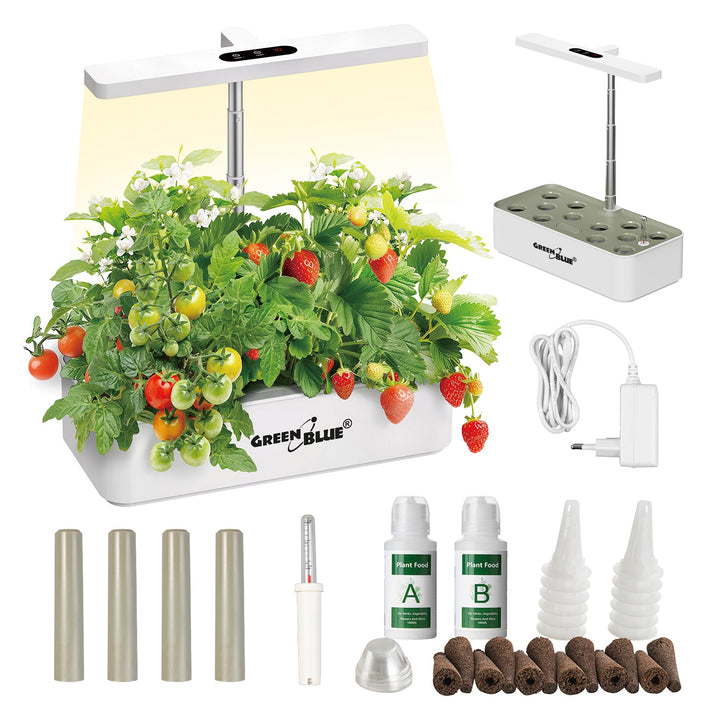 GreenBlue pametni sustav za uzgoj biljaka u zatvorenom prostoru, SMART lonac, zapremina 4 L, za 12 biljaka, LED diode punog spektra, GB133