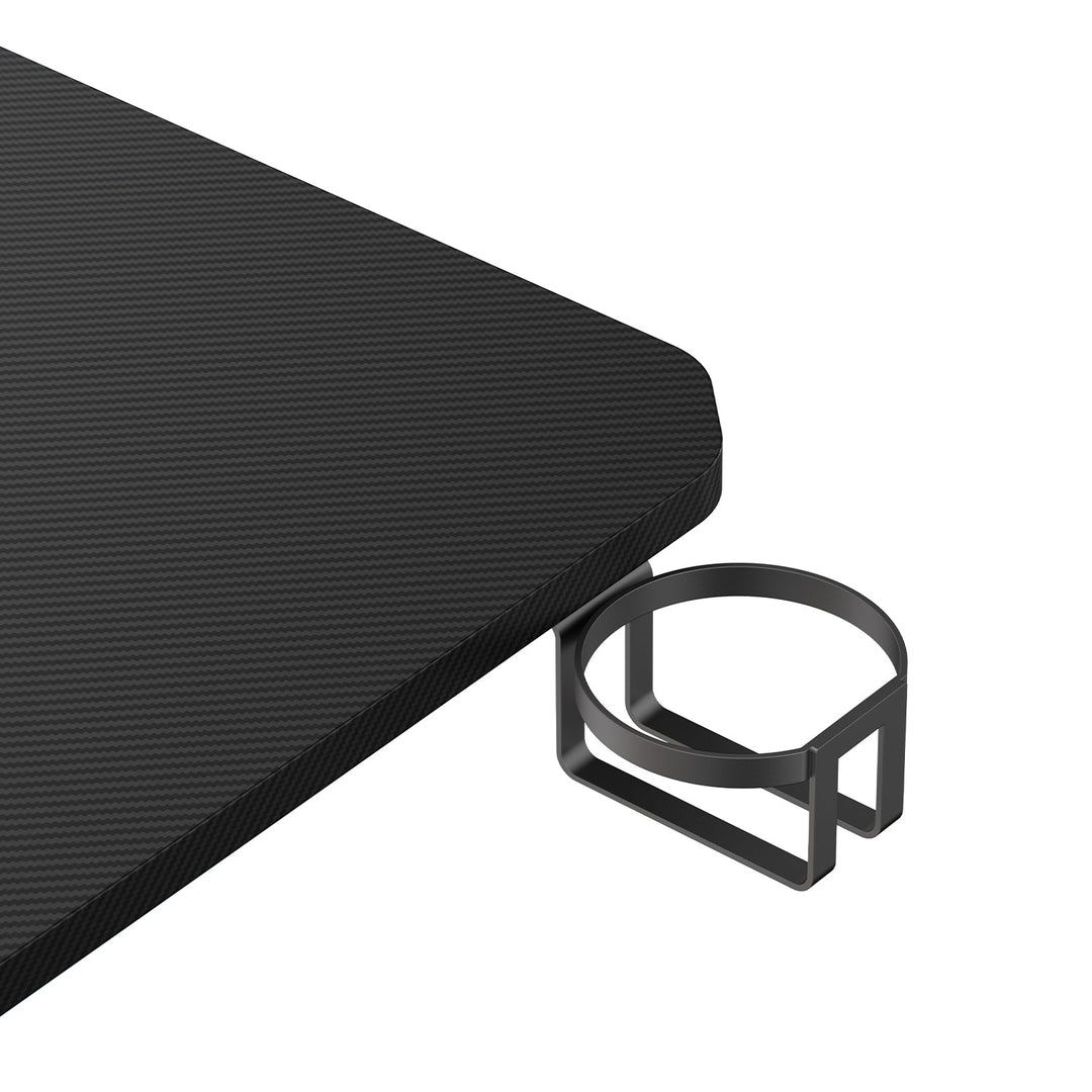 NanoRS gaming stol, crni, s držačem za slušalice i čašu, max. 75 kg, dimenzije 1200 x 600 x 750 mm, RS101
