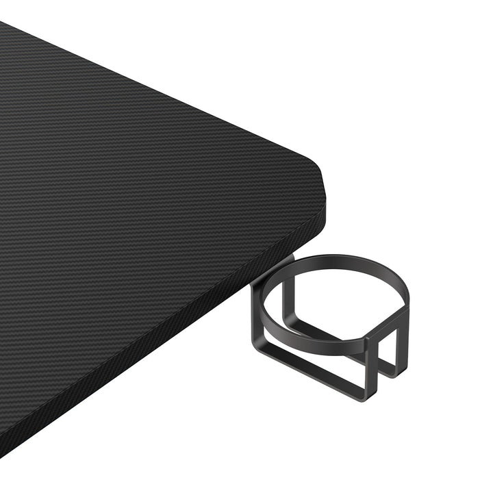 NanoRS gaming stol, crni, s držačem za slušalice i čašu, max. 75 kg, dimenzije 1200 x 600 x 750 mm, RS101