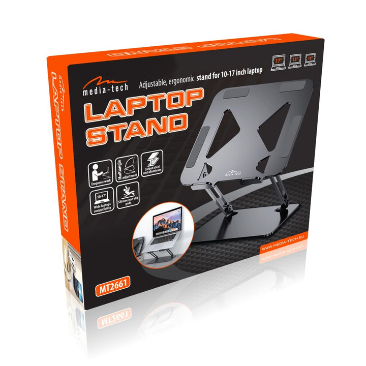 Podesivi, ergonomski stalak za prijenosna računala od 10 do 17 inča LAPTOP STAND Media-Tech MT2661