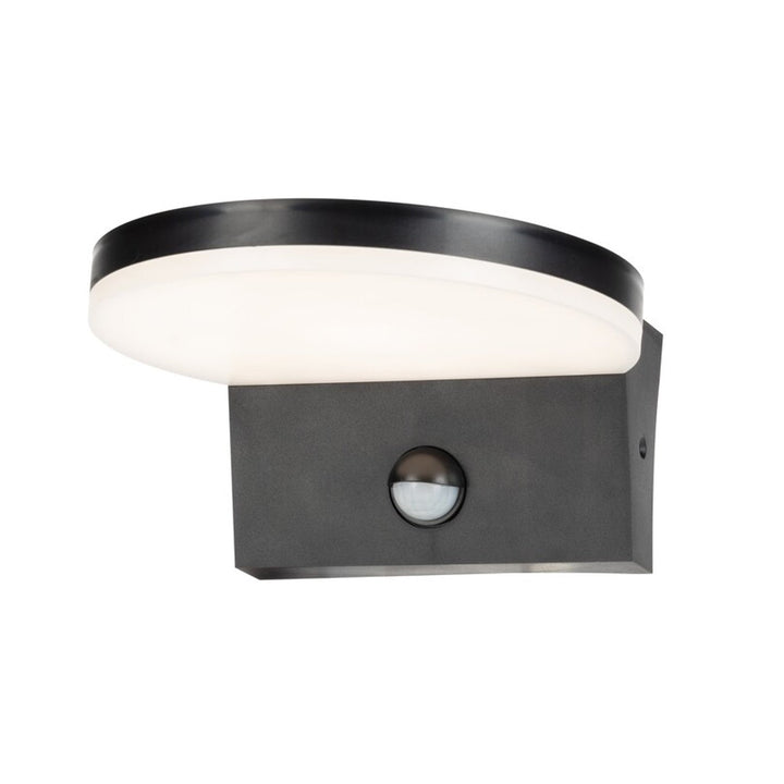 Rabalux vanjska zidna lampa, senzor pokreta, 9 W, crna, Batida