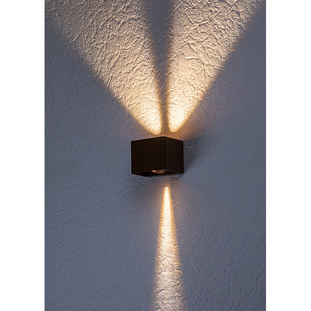 Rabalux Hallstatt 10W IP54 smeđa vanjska zidna lampa
