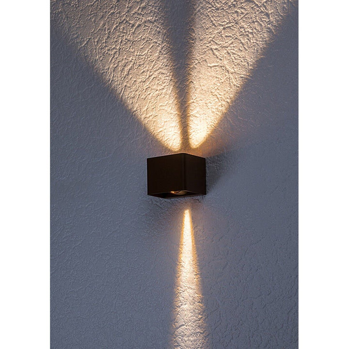 Rabalux Hallstatt 10W IP54 smeđa vanjska zidna lampa