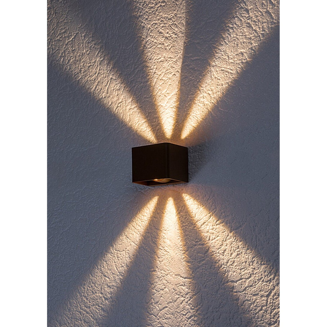 Rabalux Hallstatt 10W IP54 smeđa vanjska zidna lampa