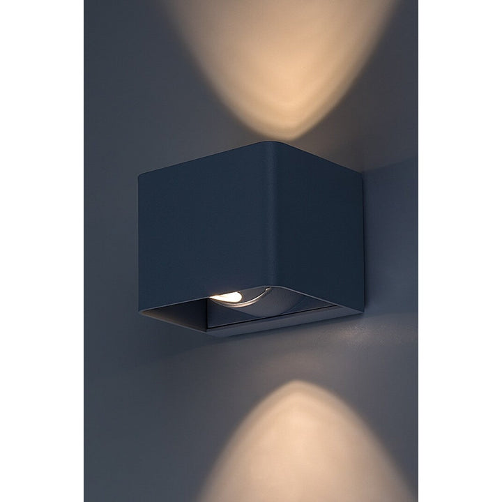 Rabalux Hallstatt 10W IP54 siva vanjska zidna lampa