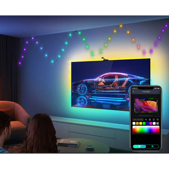 Rabalux vanjska rasvjeta, RGB LED lanac, IP44, Wi-Fi, Bluetooth, Biri