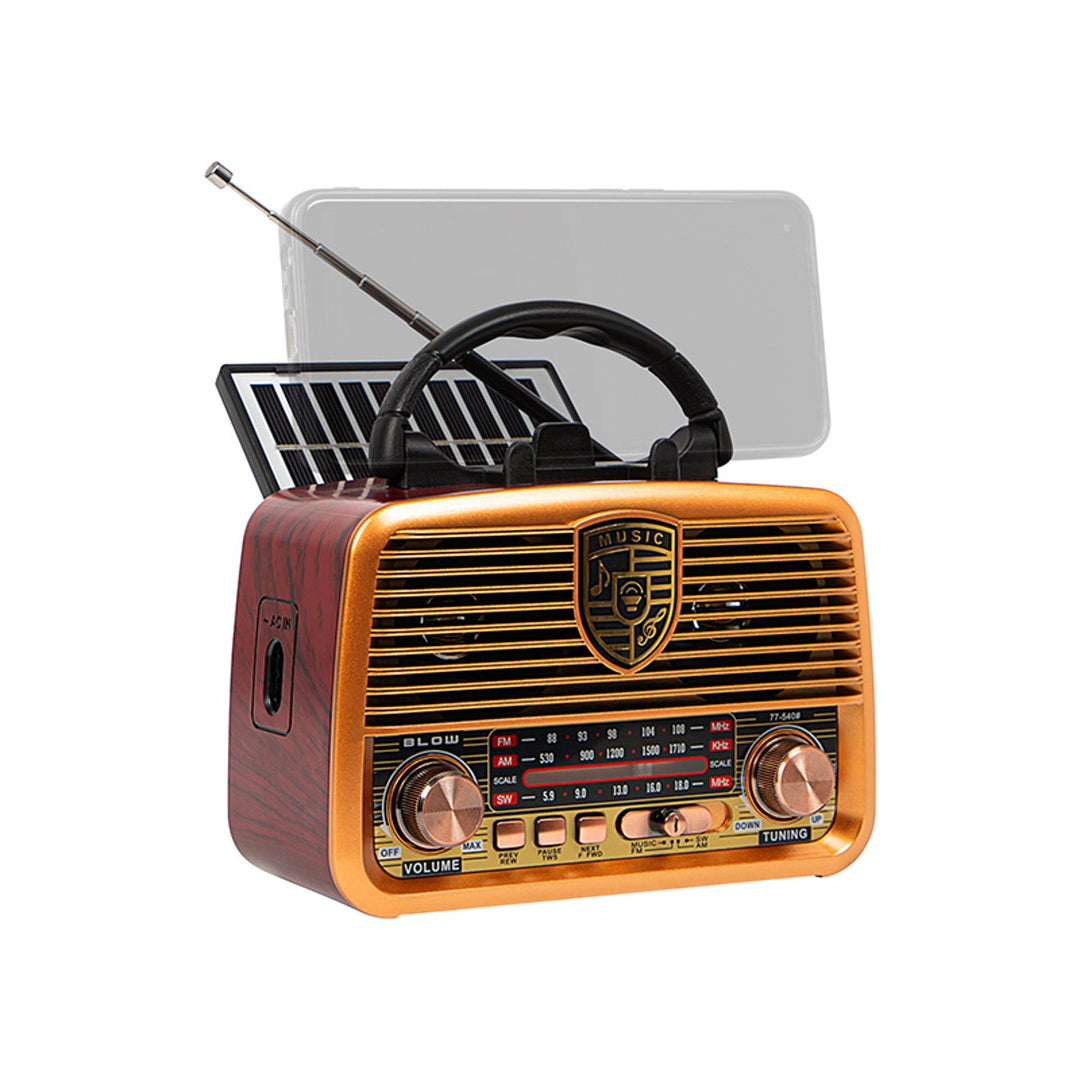 BLOW RA10 solarno napajan prijenosni analogni AM/FM BT radio
