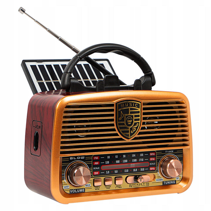 BLOW RA10 solarno napajan prijenosni analogni AM/FM BT radio