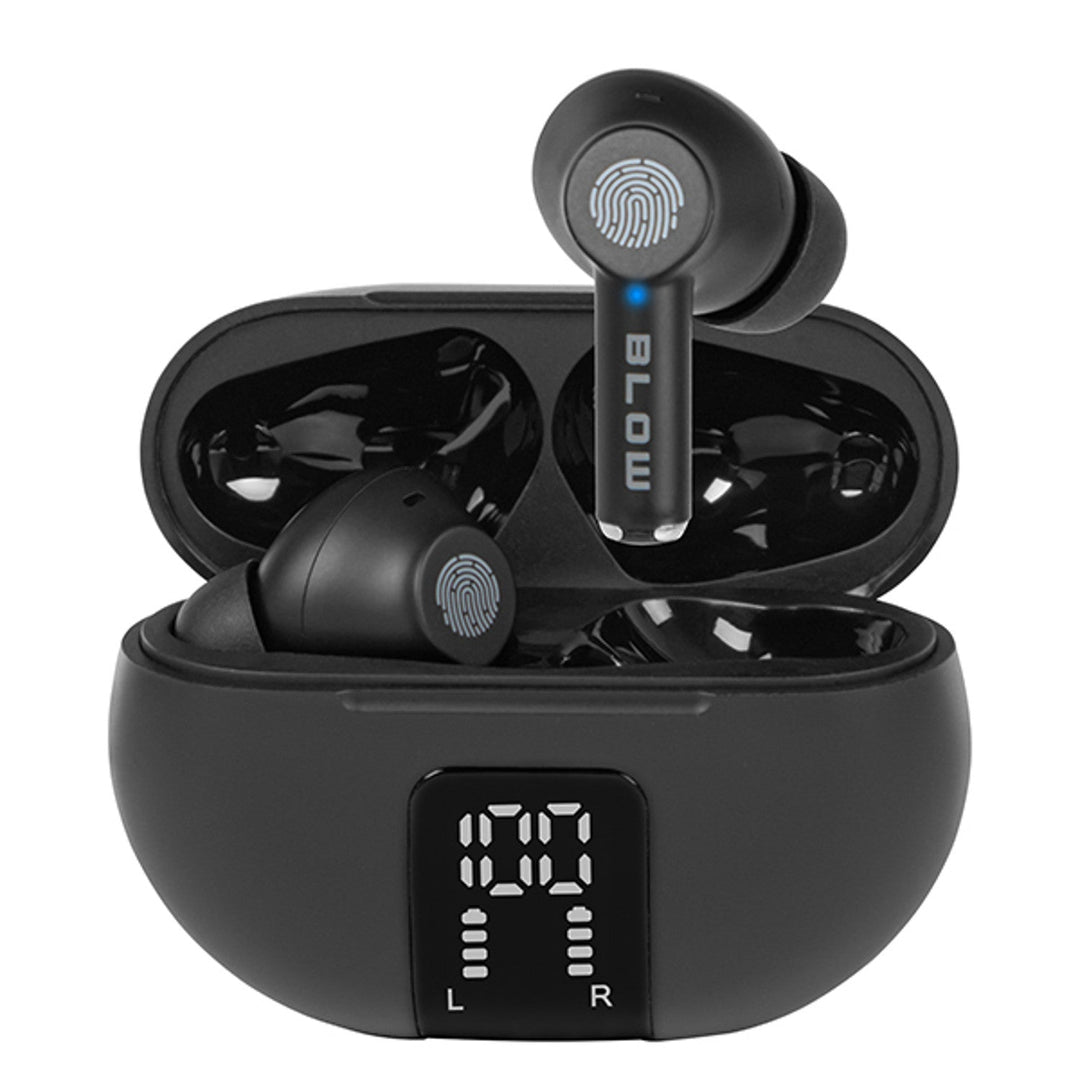 BLOW bežične slušalice, Bluetooth 5.3, LED zaslon, ENC sustav, PRO ENC CRNA